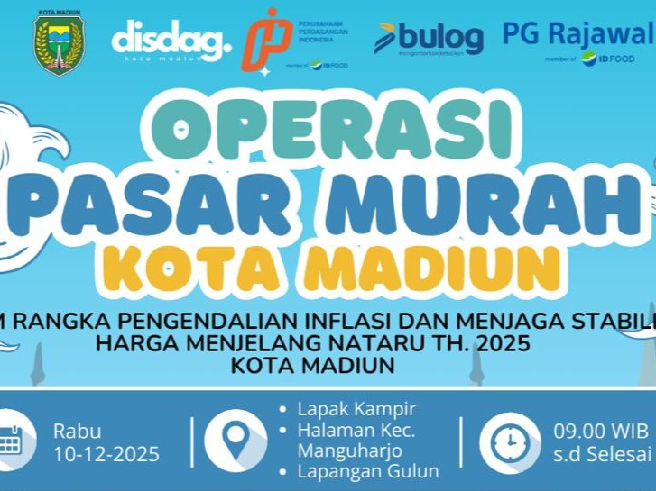 Operasi Pasar Murah Kota Madiun untuk Kendalikan Inflasi Menjelang Nataru 2025