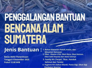 Kelurahan Sogaten Dukung Penggalangan Bantuan Bencana Alam di Sumatera