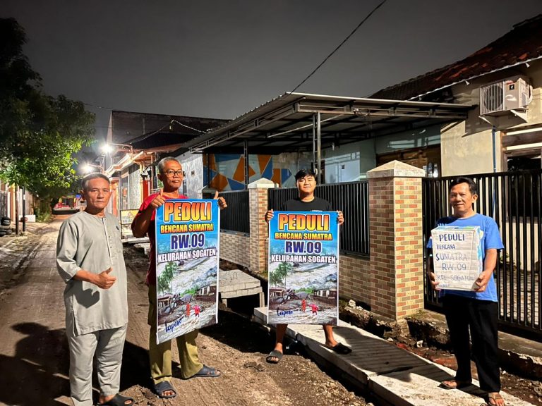 Gerakan Solidaritas RW 09 dan Lapeso Salurkan Bantuan untuk Korban Bencana Alam di Sumatera
