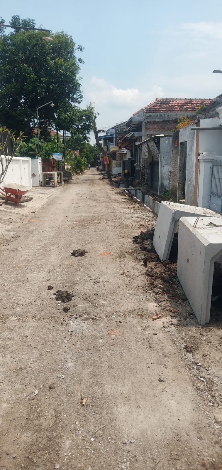 Pembangunan dan Perbaikan Saluran di Jalan Lambang Sari Utara–Barat Tingkatkan Kualitas Lingkungan